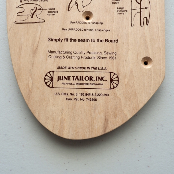 Vintage June Tailor Board Dressmaker Wooden Pressing Sewing Tool USA No Screws - Picture 6 of 17